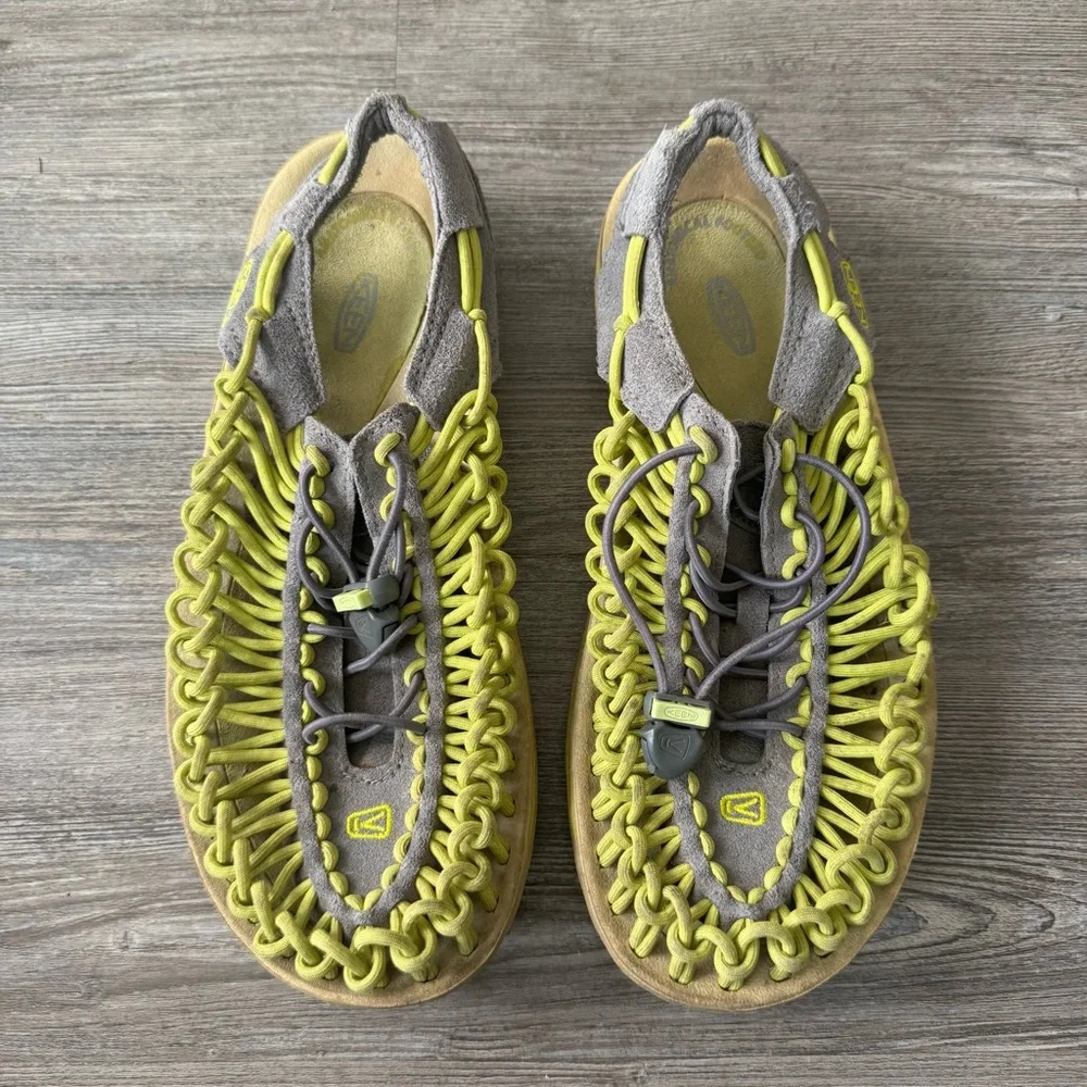 Keen Uneeks Women’s Green and Gray Paracord Sandals